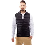 Glano Men's quilted vest - black