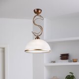 Luster na šipci COBRA 1xE27/60W/230V prečnik 30 cm bronza/patina | Eponuda.com