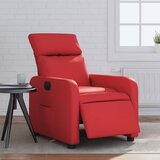 vidaXL električni naslanjač rdeče umetno usnje | Shoptok.si