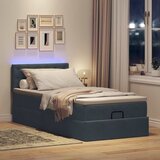  Otomanski okvir kreveta s madraca tamnosivi 90x190cm baršunasti | shoptok.hr