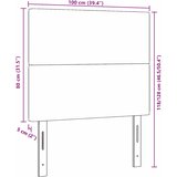  Uzglavlje Krema 100 cm Kordura tekstil | shoptok.hr