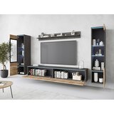 P & B DNEVNI REGAL, antracit, barva kostanjevega hrasta | Shoptok.si