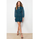 Trendyol Green Patterned Flywheel Dress | ePonuda.com
