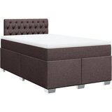 vidaXL Krevet s oprugama i madracem tamnosmeđi 120 x 200 cm od tkanine Cijene