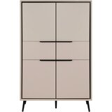 Livetastic VISOKA KOMODA, črna, peščene barve | Shoptok.si