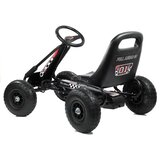  Go-Kart na pedale A-15 s pumpanim kotačima - crni | shoptok.hr