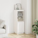  Visoka komoda bijela 37 x 34 x 110 cm od masivne borovine | shoptok.hr