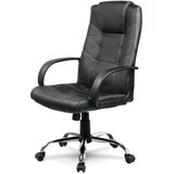 Sofotel EG-221 Uredska Kožna Fotelja, Crna | shoptok.hr