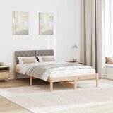  Okvir kreveta Smeđa i taupe 120 x 200 cm Masivna borovina | shoptok.hr