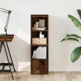 vidaXL Knjižna omara dimljeni hrast 31x24x102 cm inženirski les | Shoptok.si