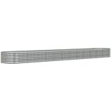 Furnova Visoka greda iz prašno premazanega jekla 512x80x36 cm srebrna, (21921527) | Shoptok.si
