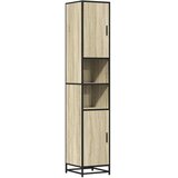  Kupaonski ormarić Sonoma hrast cm Konstruirano drvo i metal | shoptok.hr