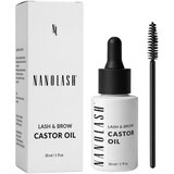 Nanolash Lash & Brow Castor Oil hladno stiskano ricinusovo olje za trepalnice in obrvi 30 ml | Shoptok.si