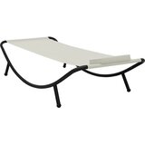 Vrtni ležaj krem 200 x 90 cm čelični | shoptok.hr