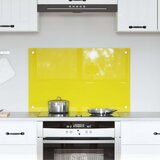vidaXL kuhinjska mosaik ploča Žuta Kaljeno staklo 80 x 50 x 0.6 cm | shoptok.hr