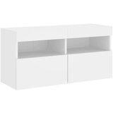 vidaXL 4-dijelni zidni TV elementi s LED bijeli od konstruiranog drva | shoptok.hr