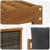  Set vanjskih sofa 4 kom. Prirodna i antracit | shoptok.hr