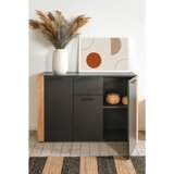 MID.YOU KOMODA, antracit, hrast artisan | Shoptok.si