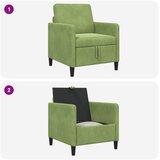 SOFA s pohranom Svijetlo zelena 72 x 78 x 87 cm Poliester | shoptok.hr