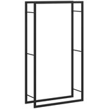 Stalak za drva za ogrjev mat crni 80x28x154 cm čelik | shoptok.hr