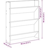  Zidni ormarić za cipele staro drvo 80x18x90cm konstruirano drvo | shoptok.hr