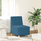 vidaXL Modularna sofa bez naslona za ruke plava 55 cm baršun Cijene