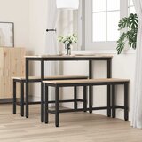  Klupice za blagovanje 2 pcs Prirodna 100 x 32,5 x 49 cm | shoptok.hr