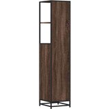 vidaXL Kopalniška omarica rjavi hrast 35x37,5x166 cm inženirski les | Shoptok.si