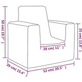  Dječja fotelja krem od mekanog pliša Krema Chair | Shoptok.si