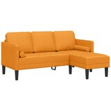 vidaXL Sofa L-oblik 3-sjedala Tamno žuta 160 cm Tkanina Cijene