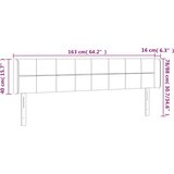  LED uzglavlje tamnosivo 163x16x78/88 cm baršunasto | shoptok.hr