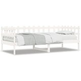  The Living Store Izvlečna postelja brez vzmetnice bela 90x190 cm trdna borovina - Dnevna Postelja, (21448844) | Shoptok.si