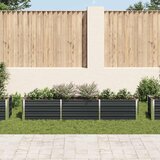  Povišena vrtna gredica pocinčani čelik 240x40x45 cm antracit | shoptok.hr