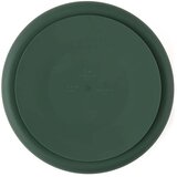 Petite&Mars Silikonski okrogli krožnik s predelki in vakuumom 6 m+ Take&Match, Misty Green | Shoptok.si
