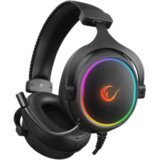  Slušalice sa mikrofonom gaming RAMPAGE ONYX-S Black USB 7.1 Version RGB Led Headset on line led and volume Controller | Eponuda.ba