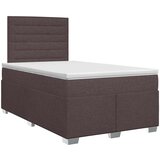  Boxspring krevet s madracem Tamno smeđa 120 x 190 cm Tkanina | shoptok.hr