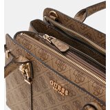 Guess Ročna torbica 'Leona' bež / kostanj rjava | Shoptok.si
