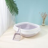  toalet za mačke Removable Cat Box Ljubičasti 40x34x12 cm Cene