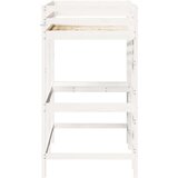  Krevet na kat s radnim stolom bijeli 90x190 cm od borovine | shoptok.hr