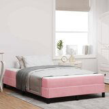 vidaXL Boxspring krevet s madracem Ružičasta 120 x 200 cm Baršun Cijene