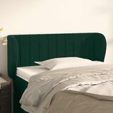  Uzglavlje s ušima tamnozeleno 103x23x78/88 cm baršunasto | Eponuda.com