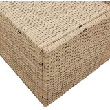  Vrtni kauč s jastukom s pohranom Bež 184 x 62 x 69 cm poliratan | Eponuda.ba