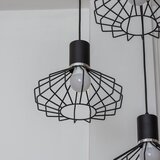  Visilica na sajli SOLANO 3xE27/15W/230V crna/sjajni hrom | Eponuda.com