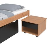 MID.YOU POSTELJA S PREDALOM 90 cm x 200 cm , naravne barve, črna | Shoptok.si