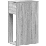 vidaXL Tower stalak za računalo s ladicom boja sivog hrasta 30x44x74cm | shoptok.hr