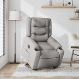 Maison Chic Električni naslanjač - Relax naslanjač s funkcijo vstajanja svetlo siv blago, (22062357) | Shoptok.si