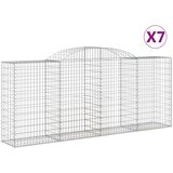  Lučne gabionske košare 7 kom 300x50x120/140cm pocinčano željezo | shoptok.hr