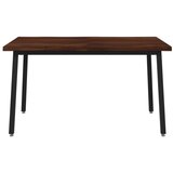  120 x 90 x 75 cm Čvrsto drvo akacije Tamno smeđa i crna - tamno smeđa i crna 120 x 90 x 75 cm Živi rub | shoptok.hr