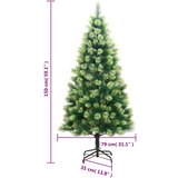  Umjetno božićno drvce sa šarkama i stalkom 150 cm | shoptok.hr