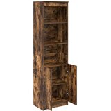  Visoka komoda dimljeni hrast 50x35x180 cm konstruiranog drva | Eponuda.com